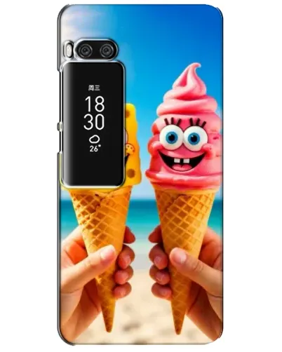 Чехол для Meizu Pro 7 Plus с картинкой «Спанч Боб мороженое» Чехол для Meizu Pro 7 Plus с картинкой «Спанч Боб мороженое»