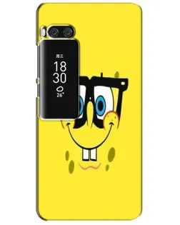 Чехол для Meizu Pro 7 Plus с картинкой «Минималистичный Спанч Боб» Чехол для Meizu Pro 7 Plus с картинкой «Минималистичный Спанч Боб»