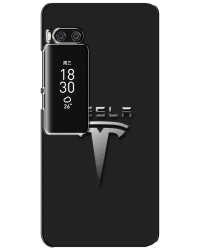 Чехол для Meizu Pro 7 Plus с картинкой «Стальной логотип Tesla» Чехол для Meizu Pro 7 Plus с картинкой «Стальной логотип Tesla»