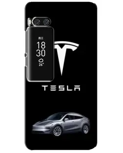 Чохол для Meizu Pro 7 Plus з картинкою «Tesla Model Y»