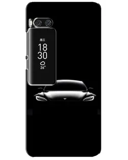 Чохол для Meizu Pro 7 Plus з картинкою «Фари Tesla Night»