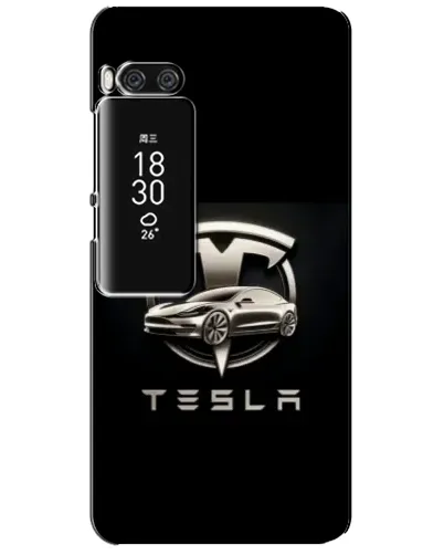 Чехол для Meizu Pro 7 Plus с картинкой «Tesla — серебристое авто» Чехол для Meizu Pro 7 Plus с картинкой «Tesla — серебристое авто»