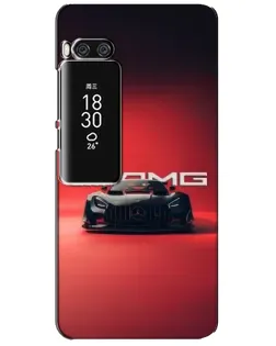 Чехол для Meizu Pro 7 Plus с картинкой «Mercedes AMG — красная линия»