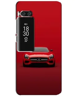 Чехол для Meizu Pro 7 Plus с картинкой «Красный Mercedes AMG»