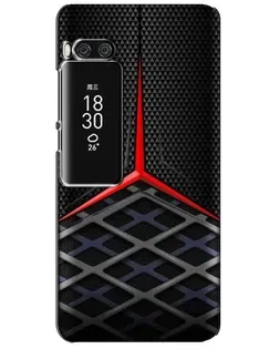 Чехол для Meizu Pro 7 Plus с картинкой «Mercedes Carbon Grid»