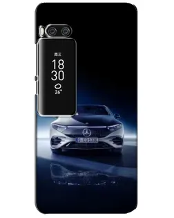 Чехол для Meizu Pro 7 Plus с картинкой «Ночной Mercedes EQ»