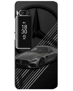 Чехол для Meizu Pro 7 Plus с картинкой «Mercedes AMG — графика»