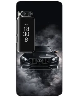 Чехол для Meizu Pro 7 Plus с картинкой «Mercedes в дыму»