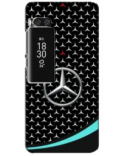 Чехол для Meizu Pro 7 Plus с картинкой «Mercedes — бирюзовый акцент»
