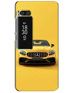 Чехол для Meizu Pro 7 Plus с картинкой «Желтый Mercedes GT»
