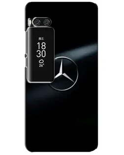 Чехол для Meizu Pro 7 Plus с картинкой «Mercedes на металле»