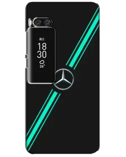 Чехол для Meizu Pro 7 Plus с картинкой «Спортивные линии Mercedes»