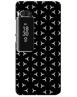 Чехол для Meizu Pro 7 Plus с картинкой «Mercedes паттерн звезд»