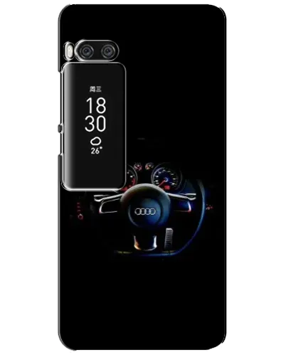 Чехол для Meizu Pro 7 Plus с картинкой «Салон Audi — руль»