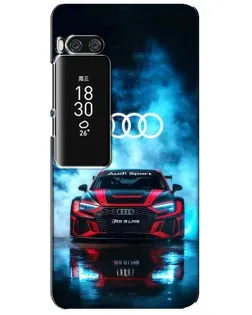 Чехол для Meizu Pro 7 Plus с картинкой «Audi Sport — неон»