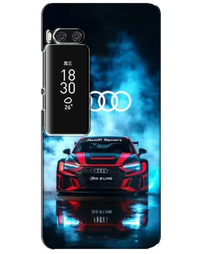 Чехол для Meizu Pro 7 Plus с картинкой «Audi Sport — неон»