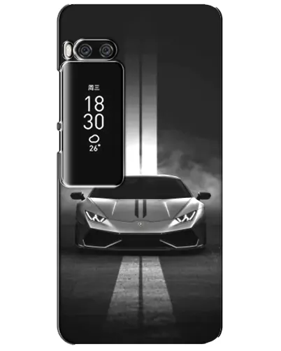 Чехол для Meizu Pro 7 Plus с картинкой «Lamborghini симметрия дорог»
