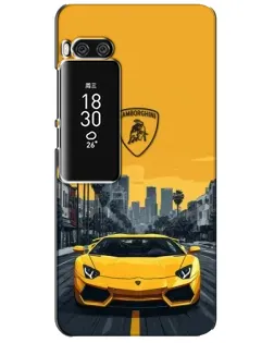 Чехол для Meizu Pro 7 Plus с картинкой «Желтый Lamborghini город» Чехол для Meizu Pro 7 Plus с картинкой «Желтый Lamborghini город»