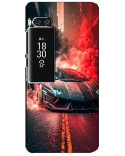Чехол для Meizu Pro 7 Plus с картинкой «Lamborghini красный дым» Чехол для Meizu Pro 7 Plus с картинкой «Lamborghini красный дым»