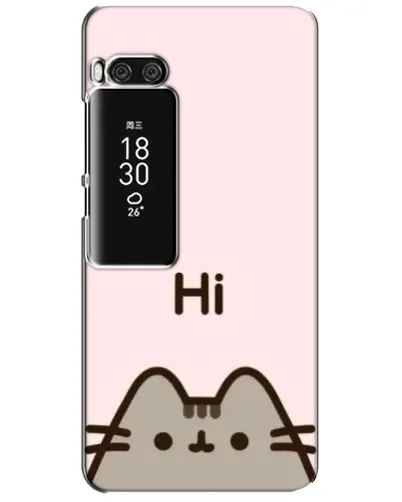 Чехол для Meizu Pro 7 Plus с картинкой «Пушин говорит Hi»