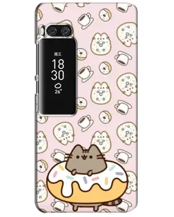 Чохол для Meizu Pro 7 Plus з картинкою «Пушин на пончику»