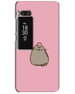 Чохол для Meizu Pro 7 Plus з картинкою «Pusheen серце»