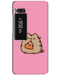 Чохол для Meizu Pro 7 Plus з картинкою «Пушин із піцою»