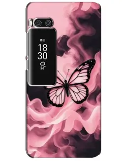Чохол для Meizu Pro 7 Plus з картинкою «Метелик у диму»