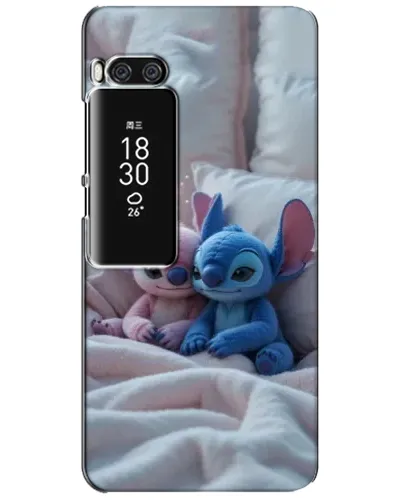 Чехол для Meizu Pro 7 Plus с картинкой «Плюшевые Стич Ангел»
