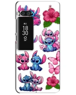 Чохол для Meizu Pro 7 Plus з картинкою «Стікери Stitch та Angel»