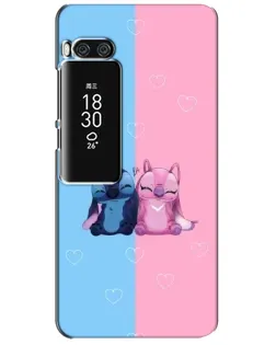 Чохол для Meizu Pro 7 Plus з картинкою «Stitch та Angel Love»