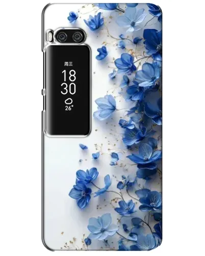 Чехол для Meizu Pro 7 Plus с картинкой «Голубой цветочный каскад» Чехол для Meizu Pro 7 Plus с картинкой «Голубой цветочный каскад»