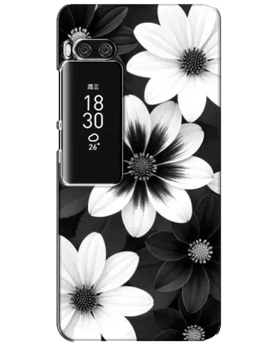 Чехол для Meizu Pro 7 Plus с картинкой «Монохромные астры» Чехол для Meizu Pro 7 Plus с картинкой «Монохромные астры»