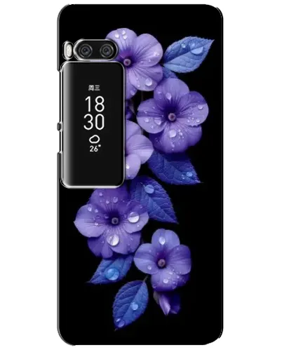 Чехол для Meizu Pro 7 Plus с картинкой «Фиолетовые цветы с росою» Чехол для Meizu Pro 7 Plus с картинкой «Фиолетовые цветы с росою»