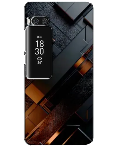 Чехол для Meizu Pro 7 Plus с картинкой «Черные геометрические блоки» Чехол для Meizu Pro 7 Plus с картинкой «Черные геометрические блоки»