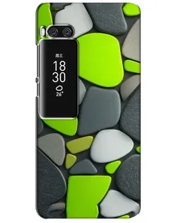 Чехол для Meizu Pro 7 Plus с картинкой «Яркая неоновая галька»
