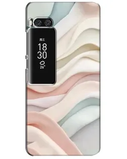 Чехол для Meizu Pro 7 Plus с картинкой «Пастельные нежные волны»