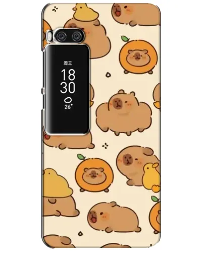 Чехол для Meizu Pro 7 Plus с картинкой «Капибары с апельсинами»