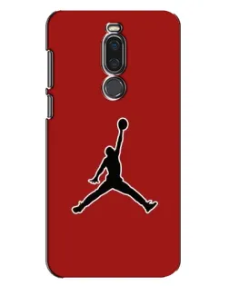 Чехол для Meizu X8 с картинкой «Jordan Red Back»