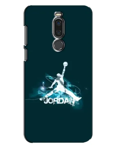 Чехол для Meizu X8 с картинкой «Jordan Blue Fire»