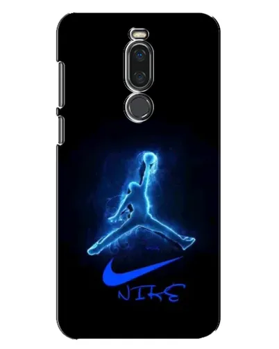 Чехол для Meizu X8 с картинкой «Jordan Neon Blue»