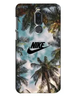 Чехол для Meizu X8 с картинкой «Тропический принт Nike» Чехол для Meizu X8 с картинкой «Тропический принт Nike»