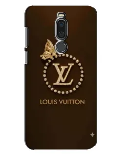 Чехол для Meizu X8 с картинкой «LV — золотая печать»