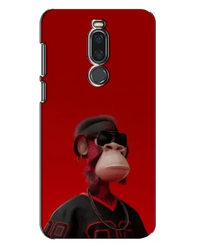 Чехол для Meizu X8 с картинкой «Bored Ape в красном»