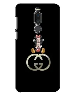 Чехол для Meizu X8 с картинкой «Минни Маус на лого»