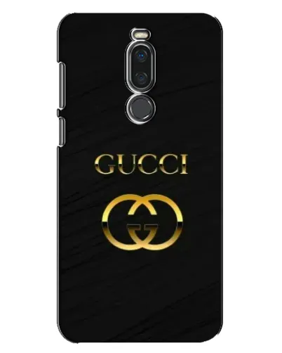 Чехол для Meizu X8 с картинкой «Золотой логотип Gucci»