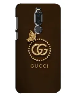 Чехол для Meizu X8 с картинкой «Gucci — золотая бабочка»