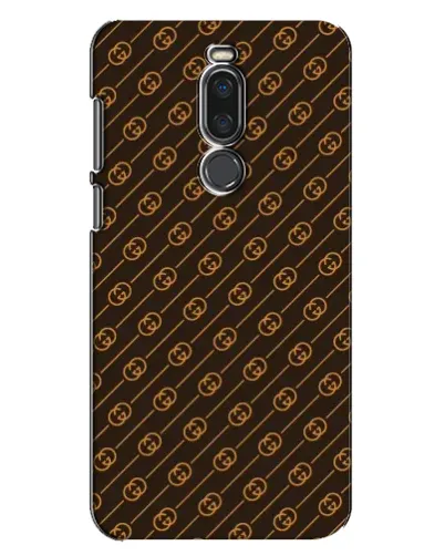 Чехол для Meizu X8 с картинкой «Gucci — золотые диагонали»