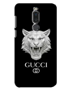 Чехол для Meizu X8 с картинкой «Gucci — серебряный лев»