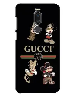 Чехол для Meizu X8 с картинкой «Gucci — герои Disney и монограмма»
